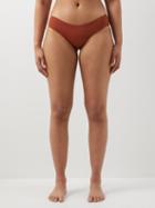 Form And Fold - The Form Low-rise Bikini Briefs - Womens - Brown