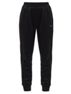 Matchesfashion.com Calvin Klein Performance - Logo Print Fleece Back Jersey Track Pants - Womens - Black
