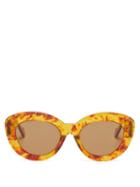 Ladies Accessories Loewe - Cat-eye Tortoiseshell-acetate Sunglasses - Womens - Tortoiseshell