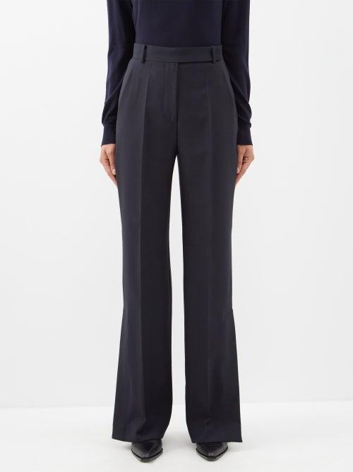 Max Mara - Denaro Trousers - Womens - Navy