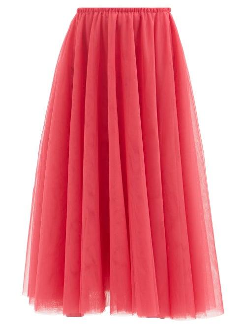 Raey - Tutu Tulle Midi Skirt - Womens - Fuchsia