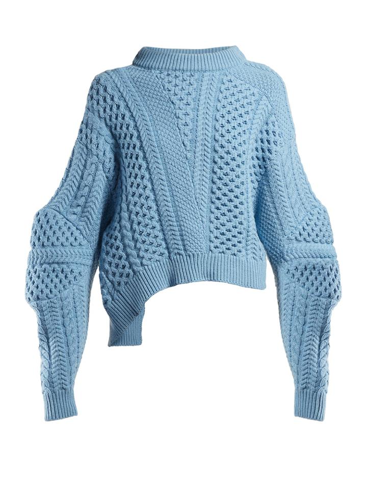 Stella Mccartney Cable-knit Cropped Sweater