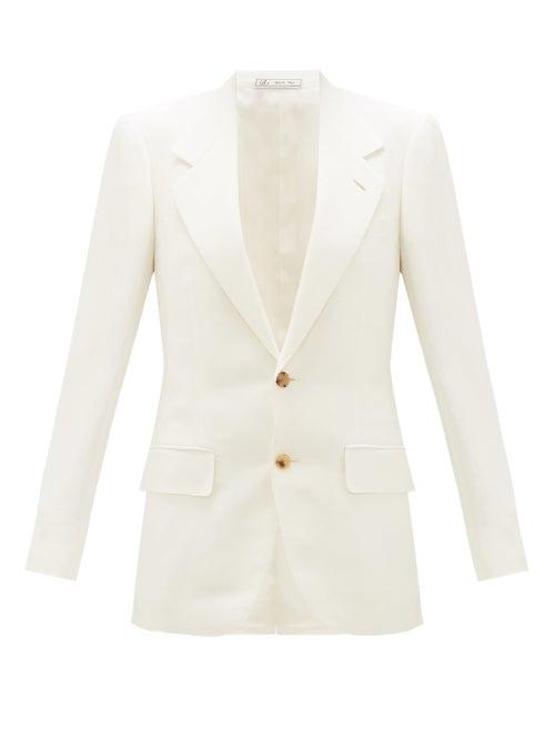 Matchesfashion.com Umit Benan B+ - Single-breasted Blazer - Womens - White