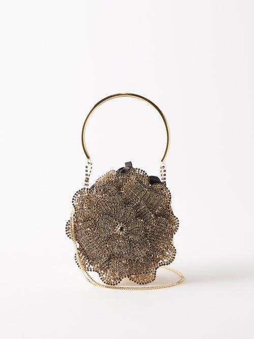 Rosantica - Spifa Crystal-embellished Handbag - Womens - Gold