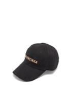 Matchesfashion.com Balenciaga - Logo-embroidered Baseball Cap - Mens - Black Beige