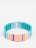 Roxanne Assoulin - The Big Squeeze Enamel Bracelet - Womens - Blue Multi