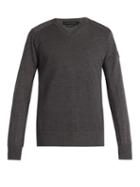 Matchesfashion.com Canada Goose - Mcleod Merino Wool Sweater - Mens - Dark Grey