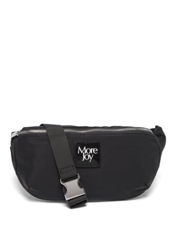 Mens Bags More Joy By Christopher Kane - More Joy Logo-patch Shell Belt Bag - Mens - Black