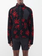 District Vision - Greg Zipped Fleece Jacket - Mens - Black Red