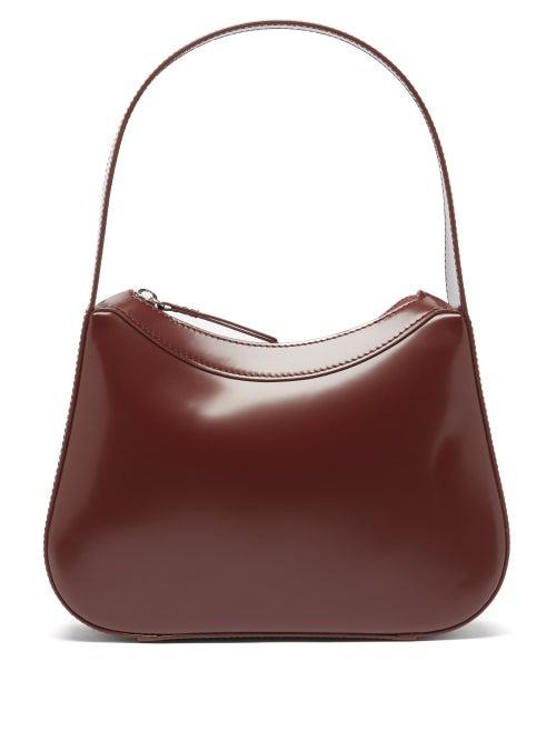 Matchesfashion.com By Far - Kiki Leather Shoulder Bag - Womens - Dark Brown