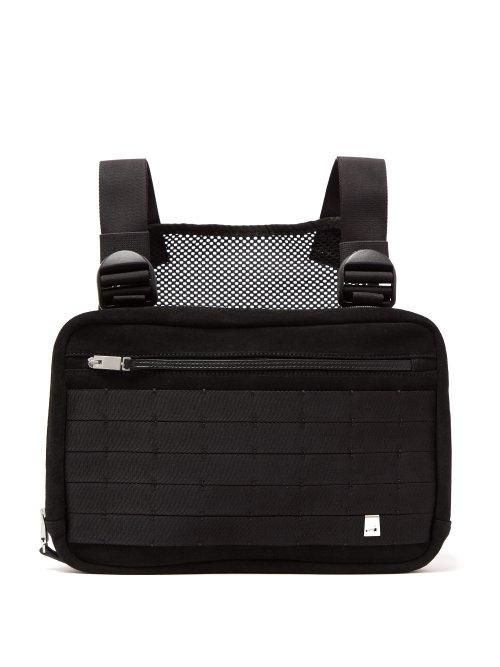 Matchesfashion.com 1017 Alyx 9sm - Suede Chest Bag - Mens - Black