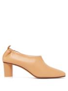 Matchesfashion.com Gray Matters - Micol Cylindrical Heel Leather Pumps - Womens - Tan