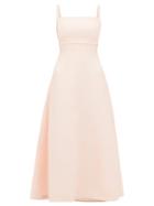 Matchesfashion.com Emilia Wickstead - Freya Double Cloque Dress - Womens - Light Pink