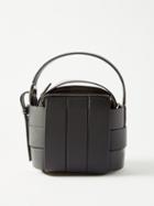 Jw Anderson - Knot Woven-leather Cross-body Bag - Womens - Black