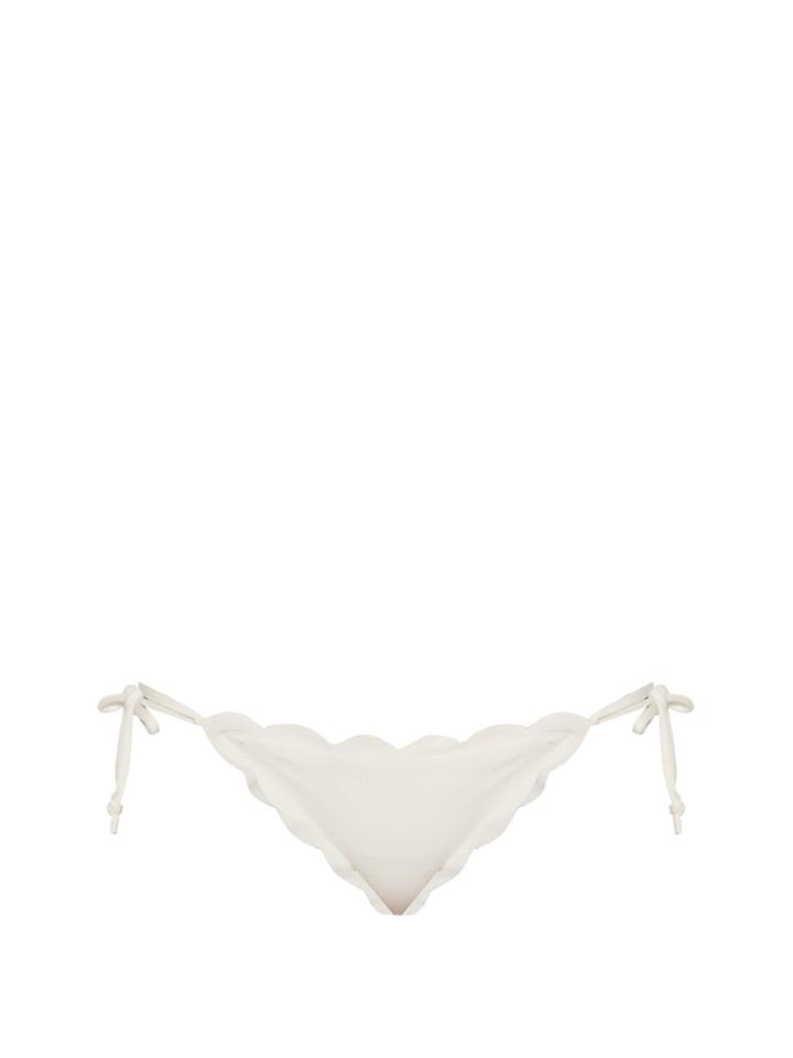 Marysia Mott Scallop-edged Tie-side Bikini Briefs