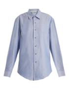 Off-white Point-collar Oxford-cotton Shirt