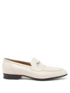 Gucci - Ed Horsebit Leather Loafers - Mens - White