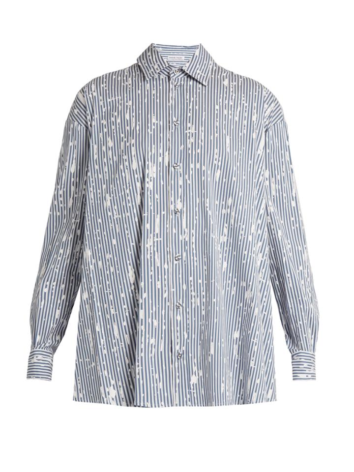 Tomas Maier Painter Striped Cotton-poplin Shirt
