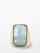Irene Neuwirth - Aquamarine & 18kt Gold Ring - Womens - Blue Multi