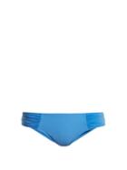 Matchesfashion.com Heidi Klein - Body Ruched Side Bikini Briefs - Womens - Blue