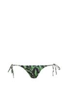 Matchesfashion.com Reina Olga - Love Triangle Side Tie Bikini Briefs - Womens - Green Multi