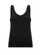 Matchesfashion.com Another Tomorrow - Scoop-neck Tank Top - Womens - Black