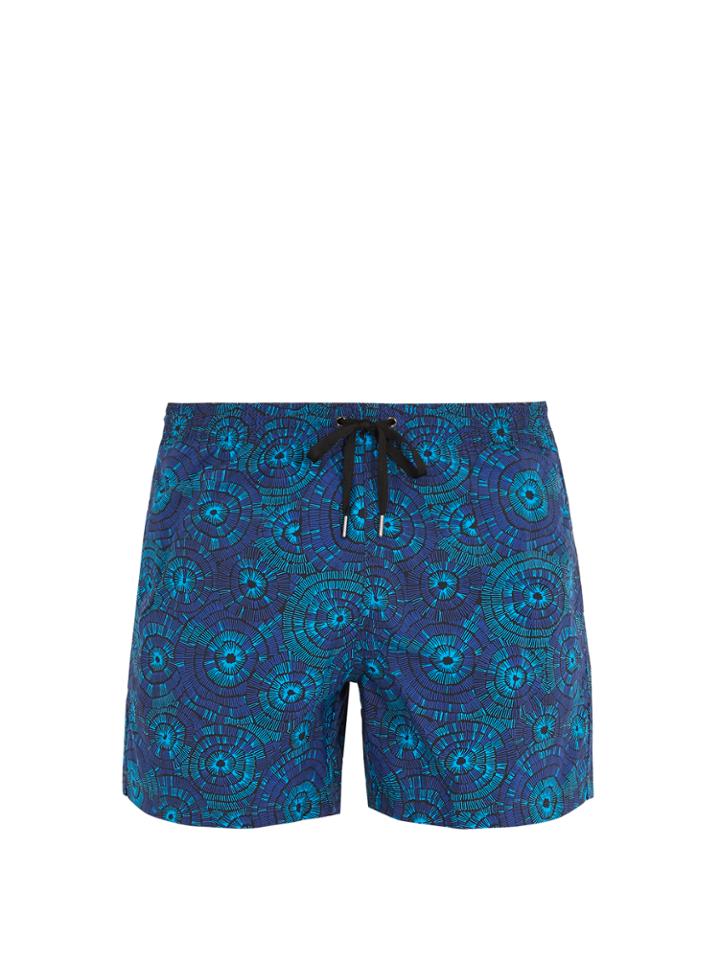 Dan Ward Chrysanthemum-print Swim Shorts