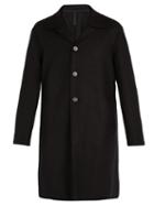 Matchesfashion.com Harris Wharf London - Single Breasted Pressed Wool Overcoat - Mens - Black