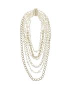 Matchesfashion.com Rosantica - Comedy Faux-pearl And Chain Necklace - Womens - Pearl