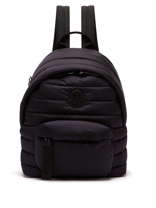 Matchesfashion.com Moncler - Quilted Nylon Backpack - Mens - Navy