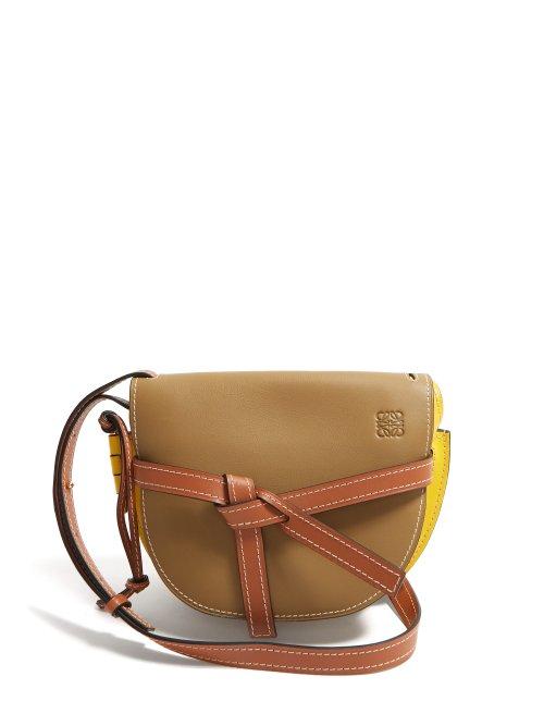 Matchesfashion.com Loewe - Gate Small Leather Cross Body Bag - Womens - Green Multi