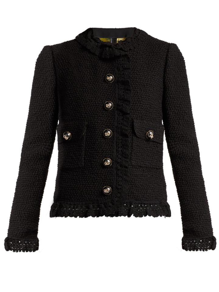 Dolce & Gabbana Virgin Wool-blend Boucl Jacket