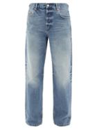 Matchesfashion.com Raey - Open Unisex Faded Wide-leg Jeans - Mens - Light Blue