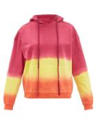 Matchesfashion.com Arizona Love - Alexa Tie-dye Cotton Hooded Sweatshirt - Womens - Pink Print
