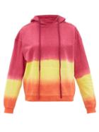 Matchesfashion.com Arizona Love - Alexa Tie-dye Cotton Hooded Sweatshirt - Womens - Pink Print