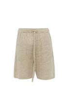 Matchesfashion.com Hecho - Relaxed Linen Jersey Shorts - Mens - Beige