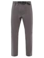 Goldwin - Stretch Belted Solotex Trousers - Mens - Grey