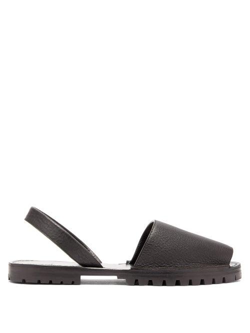 Matchesfashion.com Goya - Smooth Leather Sandals - Mens - Black