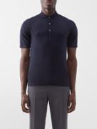 Arch4 - Mr Rochester Knitted-cashmere Polo Shirt - Mens - Navy