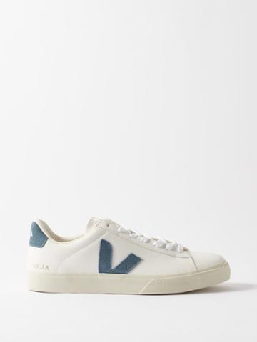 Veja - Campo Leather Trainers - Mens - White Blue