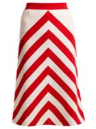 Gucci Striped Wool Skirt
