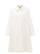 Matchesfashion.com Goat - Joplin Point-collar Wool-crepe Coat - Womens - White