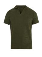 Matchesfashion.com The Gigi - Terry Towelling Cotton Polo Shirt - Mens - Green