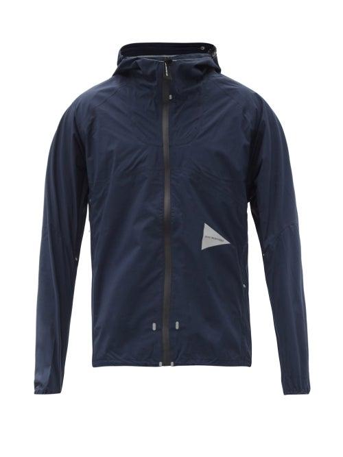 Matchesfashion.com And Wander - 3l Hooded Technical-shell Rain Jacket - Mens - Navy