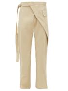 Matchesfashion.com Bianca Saunders - Wrapped-waist Cotton-blend Trousers - Mens - Cream