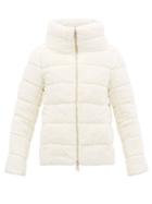 Matchesfashion.com Herno - High Neck Down Filled Faux Fur Padded Jacket - Womens - White