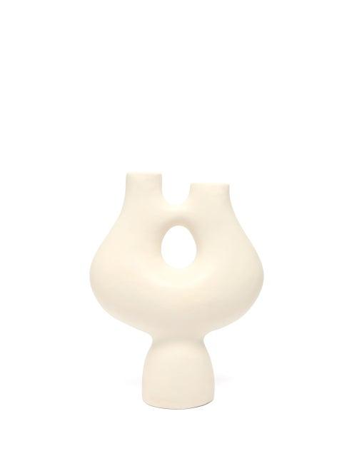 Matchesfashion.com Simone Bodmer Turner - Bridge Handled Small Ceramic Vessel - Cream