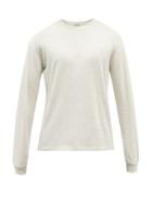 Auralee - Seamless Long-sleeve Cotton Jersey Top - Mens - Light Grey