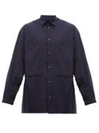 Matchesfashion.com E. Tautz - Lineman Cotton Shirt - Mens - Navy