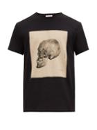 Matchesfashion.com Alexander Mcqueen - Anatomical Skull Print Cotton T Shirt - Mens - Black